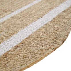 Evie Hand Braided Jute Scallop Rectangular Rug -Daals KI EVIE RUG detail4