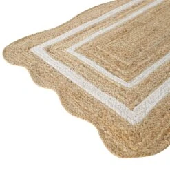 Evie Hand Braided Jute Scallop Runner -Daals KI EVIE RUNNER detail3