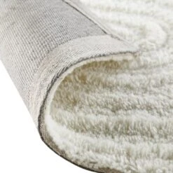 Geo Curve Cream Hand Tufted New Zealand Wool Runner -Daals KI GEOCURVE RUNNER detail4