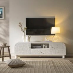 Harlem Cream Wool And Jute Checkered Hand Tufted Rectangular Rug -Daals KI HARLEM RUG scene1