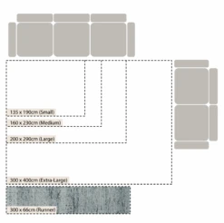 Indra Dark Grey Handwoven Wool Runner -Daals KI INDRA RUG DKGREY RUNNER CHART