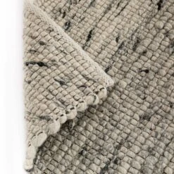 Indra Dark Grey Handwoven Wool Runner -Daals KI INDRA RUG DKGREY RUNNER detail3