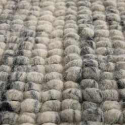 Indra Dark Grey Handwoven Wool Rug -Daals KI INDRA RUG DKGREY detail2