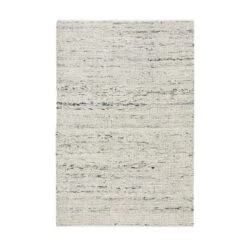 Indra Light Grey Handwoven Wool Rug