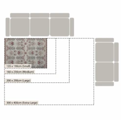 Kadiri Ikat Hand Tufted Wool Rug 13 Kadiri Ikat Hand Tufted Wool Rug -Daals KI KADIRI RUG CHART