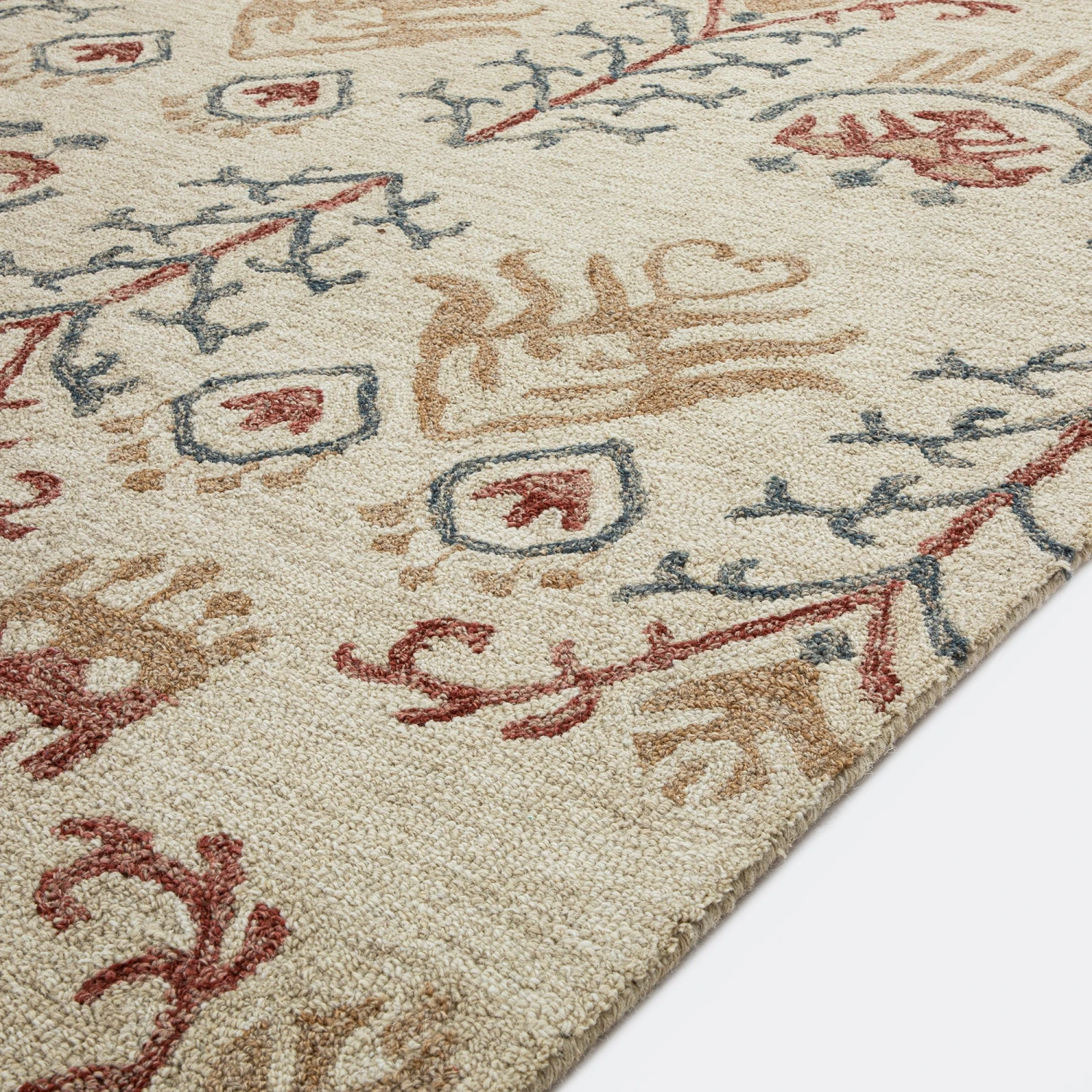 Kadiri Ikat Hand Tufted Wool Rug 6 Kadiri Ikat Hand Tufted Wool Rug - Image 6