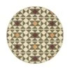 Kamala Geometric Handwoven Wool Round Rug