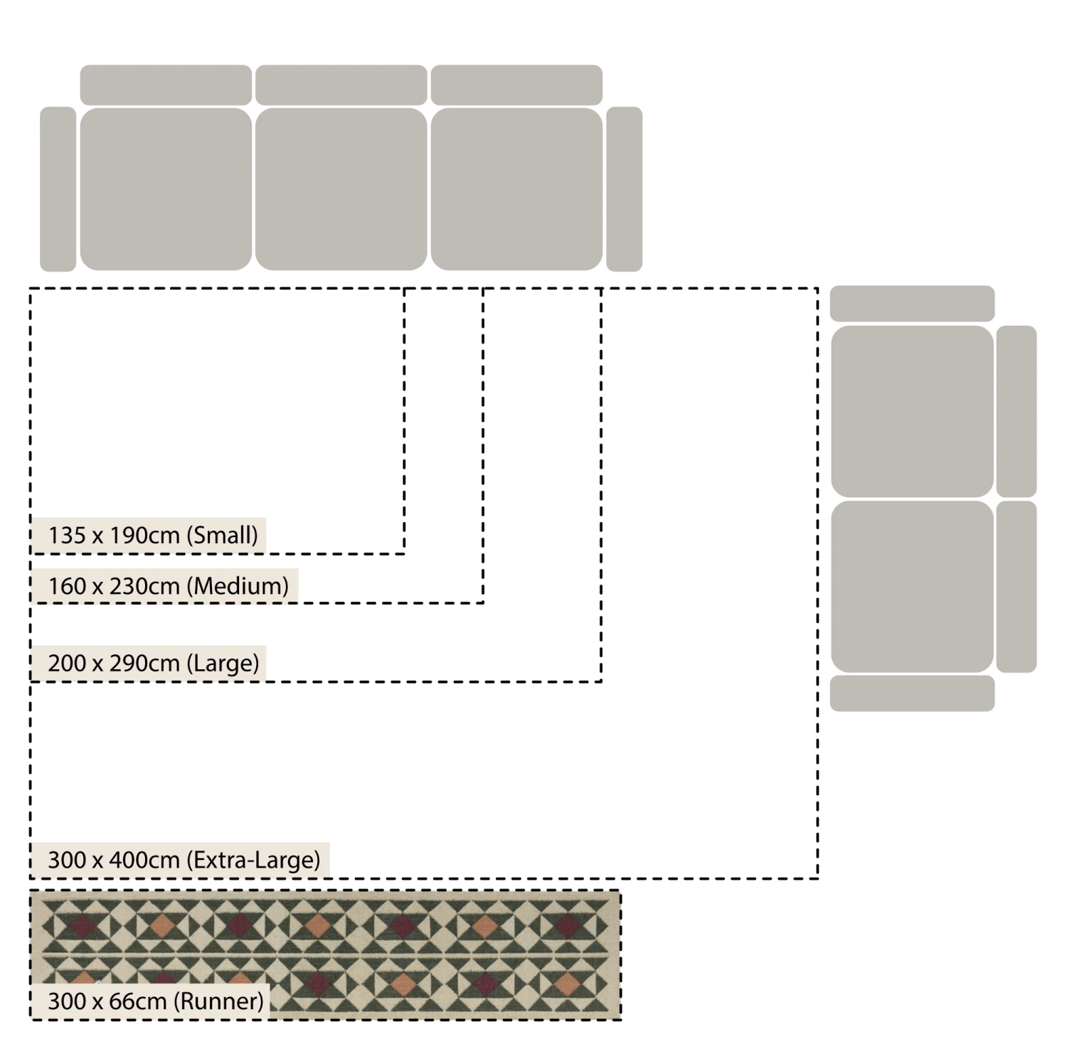 Kamala Geometric Handwoven Wool Runner 3 Kamala Geometric Handwoven Wool Runner - Image 3