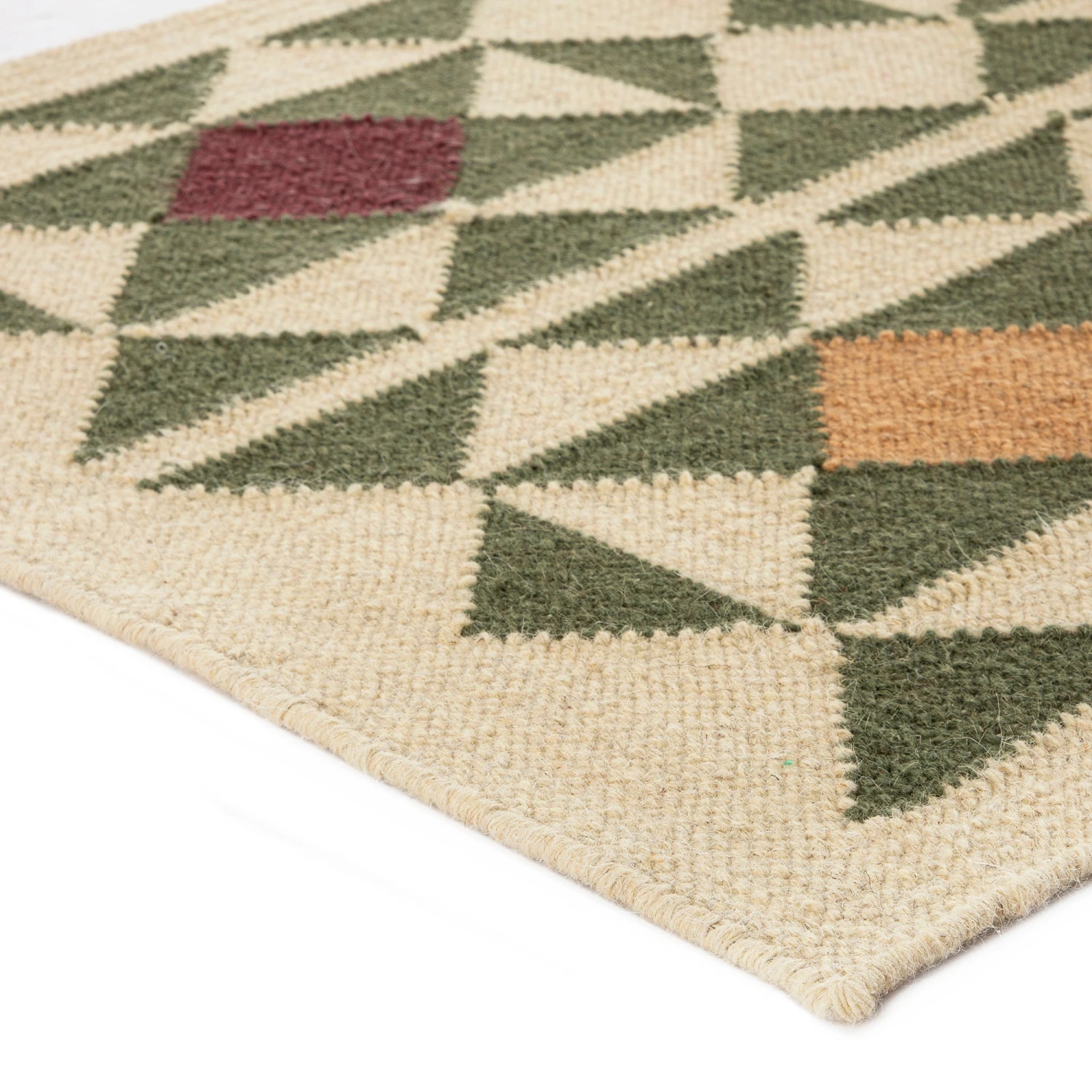 Kamala Geometric Handwoven Wool Runner 5 Kamala Geometric Handwoven Wool Runner - Image 5