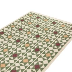 Kamala Geometric Handwoven Wool Rug -Daals KI KAMALA RUG detail1