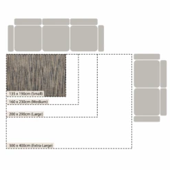 Kansas Bobble Grey Hemp & Cotton Handwoven Rug 9 Kansas Bobble Grey Hemp & Cotton Handwoven Rug -Daals KI KANSAS RUG CHART