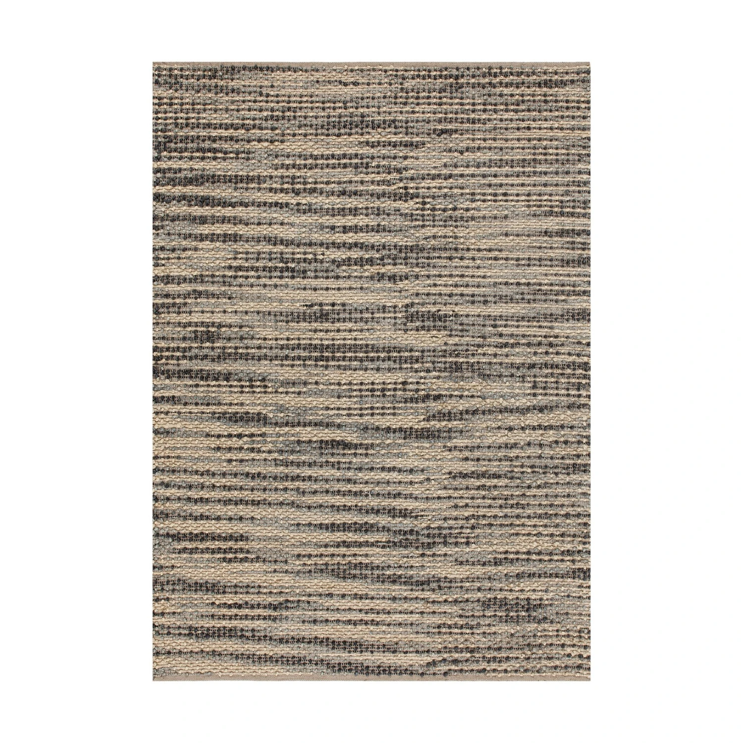 Kansas Bobble Grey Hemp & Cotton Handwoven Rug 1 Kansas Bobble Grey Hemp & Cotton Handwoven Rug