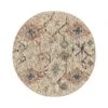 Matalya Kilim Handwoven Wool & Jute Cream Round Rug