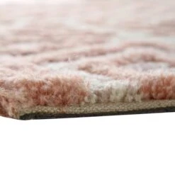 Nimbus Salmon Pink Hand Tufted New Zealand Wool Rectangular Rug -Daals KI NIMBUS RUG PINK detail3