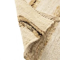 Noa Linear Cream Handwoven Wool Rug -Daals KI NOA RUG detail5