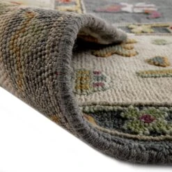 Premium Hand-Knotted Heritage Collection Oushak Enchanted Floral New Zealand Wool Rug 12 Premium Hand-Knotted Heritage Collection Oushak Enchanted Floral New Zealand Wool Rug -Daals KI OUSHAK RUG detail5