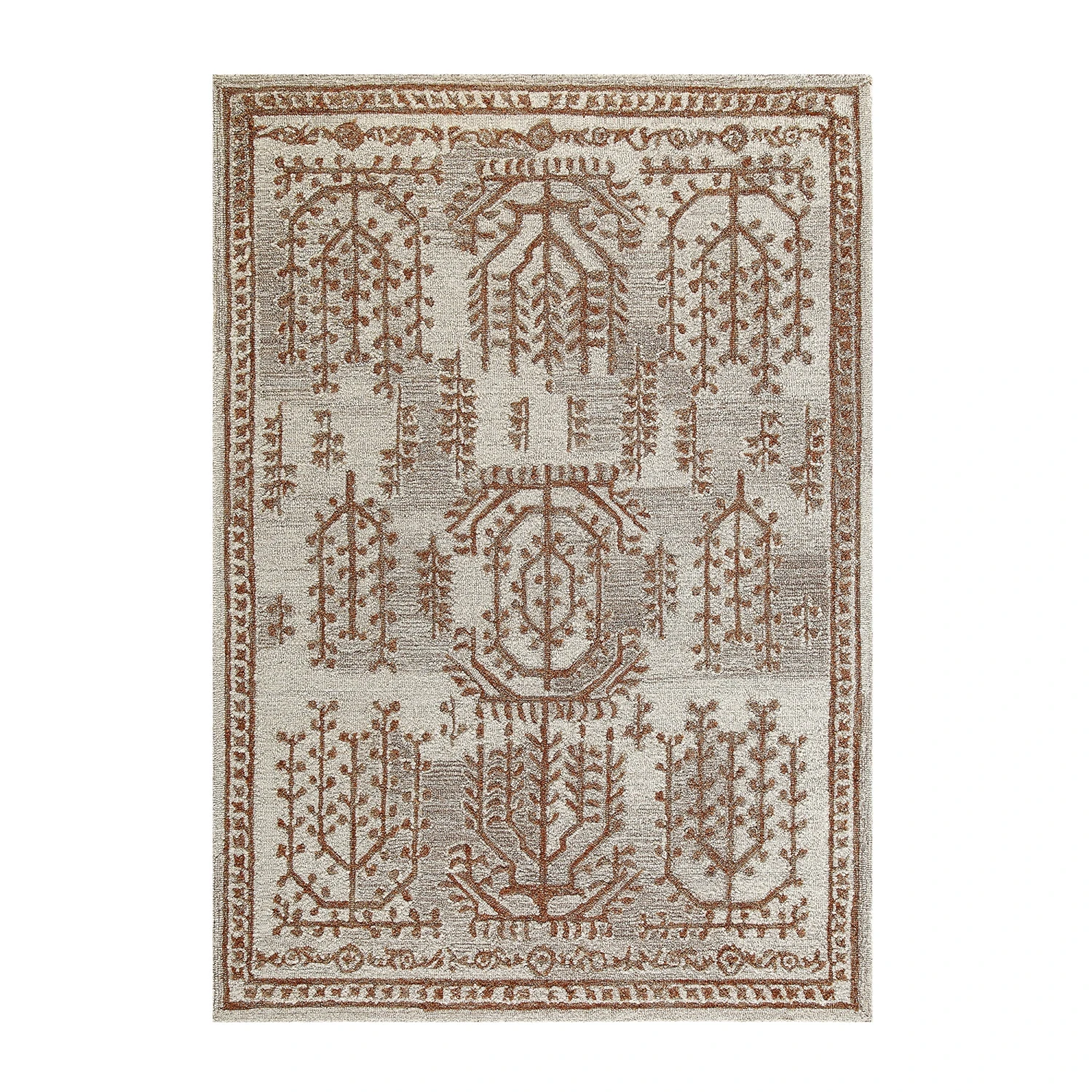 Varanasi Traditional Hand Tufted Wool Rug 3 Varanasi Traditional Hand Tufted Wool Rug - Image 3