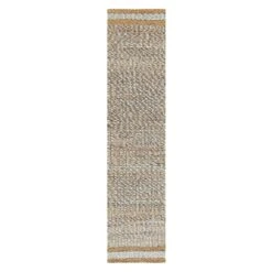 Kerala Variegated Wool And Jute Hand Braided Runner