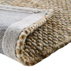Cambria Wool And Jute Handwoven Patterned Rectangular Rug -Daals KI WJUTE RUG detail4