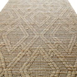 Cambria Wool And Jute Handwoven Patterned Runner 10 Cambria Wool And Jute Handwoven Patterned Runner -Daals KI WJUTE RUNNER detail1