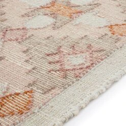 Yasmin Kilim Pink Handwoven Wool & Jute Rug -Daals KI YASMIN RUG KILIM detail2
