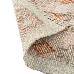 Yasmin Kilim Pink Handwoven Wool & Jute Rug -Daals KI YASMIN RUG KILIM detail5