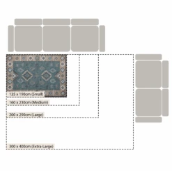 Zaida Kilim Traditional Handwoven Wool & Jute Rug -Daals KI ZAIDA RUG KILIM CHART