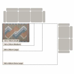 Zairya Kilim Handwoven Wool & Cotton Rug -Daals KI ZAIRYA RUG KILIM CHART