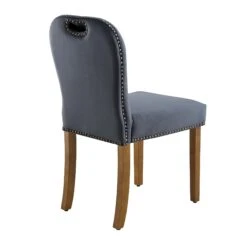 Stanway Set Of 2 Grey Velvet Dining Chairs 17 Stanway Set Of 2 Grey Velvet Dining Chairs -Daals LW DCH 043 DARKGREYVEL 2P WB5