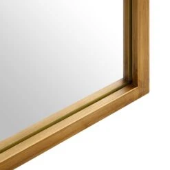 Chardwell Full Length Industrial Metal Window Mirror 180 X 100 Cm, Antique Gold Effect -Daals MIRR 005 GOLD detail2