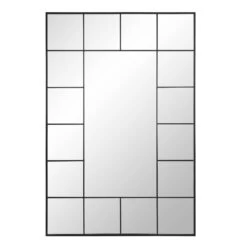Herbert Full Length Metal Frame Window Mirror 180 X 120 Cm, Black 10 Herbert Full Length Metal Frame Window Mirror 180 X 120 Cm, Black -Daals MIRR 019 BLACK WB1