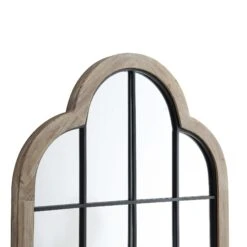 Southam Arched Full Length Wooden Frame Window Mirror 160 X 76 Cm -Daals MIRR 028 WOOD detail1