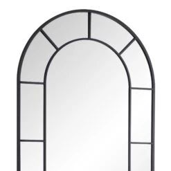 Beaumont Arched Full Length Metal Frame Mirror 178 X 76 Cm, Black -Daals MIRR 029 BLACK detail1