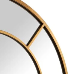 Beaumont Arched Full Length Metal Frame Mirror 178 X 76 Cm, Antique Gold Effect -Daals MIRR 029 GOLD detail2