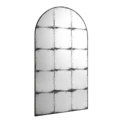 Bibury Antiqued Full Length Mirror Arched 180 X 100 Cm -Daals MIRR 043 BLACK WB2