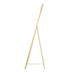 Dina Freestanding Arched Full Length Metal Frame Mirror 160 X 76 Cm, Gold Effect -Daals MIRR 049 GOLD WB3
