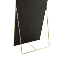 Dina Freestanding Arched Full Length Metal Frame Mirror 160 X 76 Cm, Gold Effect -Daals MIRR 049 GOLD detail4