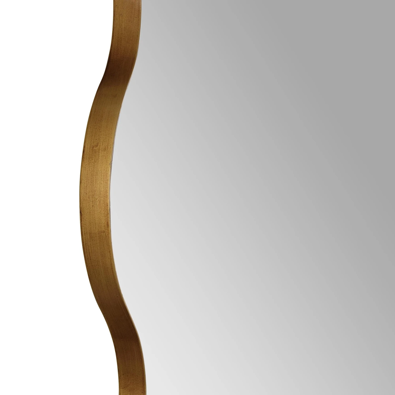 Luisa Wavy Curved Full Length Mirror 180 X 110 Cm, Gold 7 Luisa Wavy Curved Full Length Mirror 180 X 110 Cm, Gold - Image 7