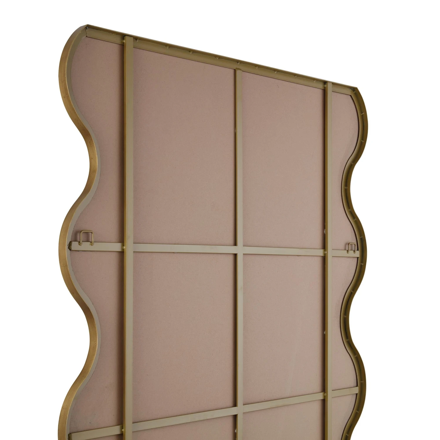 Luisa Wavy Curved Full Length Mirror 180 X 110 Cm, Gold 8 Luisa Wavy Curved Full Length Mirror 180 X 110 Cm, Gold - Image 8