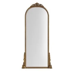 Mirabel Full Length Mirror 150 X 70 Cm, Antique Gold Effect -Daals MIRR 076 GOLD WB1
