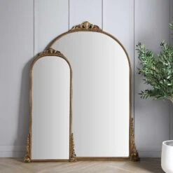 Mirabel Full Length Mirror 150 X 70 Cm, Antique Gold Effect -Daals MIRR 076 GOLD scene2