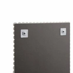 Luna Rectangular Bobbin Wall Mirror 80 X 60 Cm, Washed White -Daals MIRR 089 WASHWHITE detail3