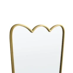 Berkeley Scalloped Edge Wall Mirror, Gold Effect -Daals MIRR 097 GOLD detail1