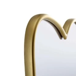 Berkeley Scalloped Edge Wall Mirror, Gold Effect -Daals MIRR 097 GOLD detail2