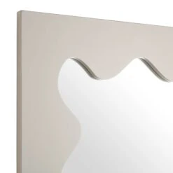 Destin Wave Mirror 100 X 60 Cm, Taupe Gloss -Daals MIRR 100 TAUPE GLOSS detail1