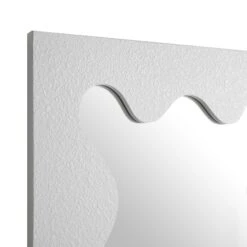Destin Wave Mirror 100 X 60 Cm, White Matte -Daals MIRR 100 WHITE MATTE detail1