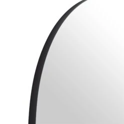 Eden Arched Full Length Metal Frame Mirror 180 X 110 Cm, Black -Daals MIRR 138 BLACK detail1