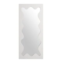 Destin Wave Mirror 160 X 70 Cm, White Matte -Daals MIRR 160 WHITE MATTE WB1