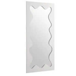 Destin Wave Mirror 160 X 70 Cm, White Matte -Daals MIRR 160 WHITE MATTE WB2