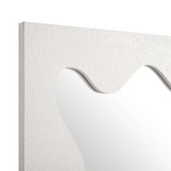 Destin Wave Mirror 160 X 70 Cm, White Matte -Daals MIRR 160 WHITE MATTE detail1
